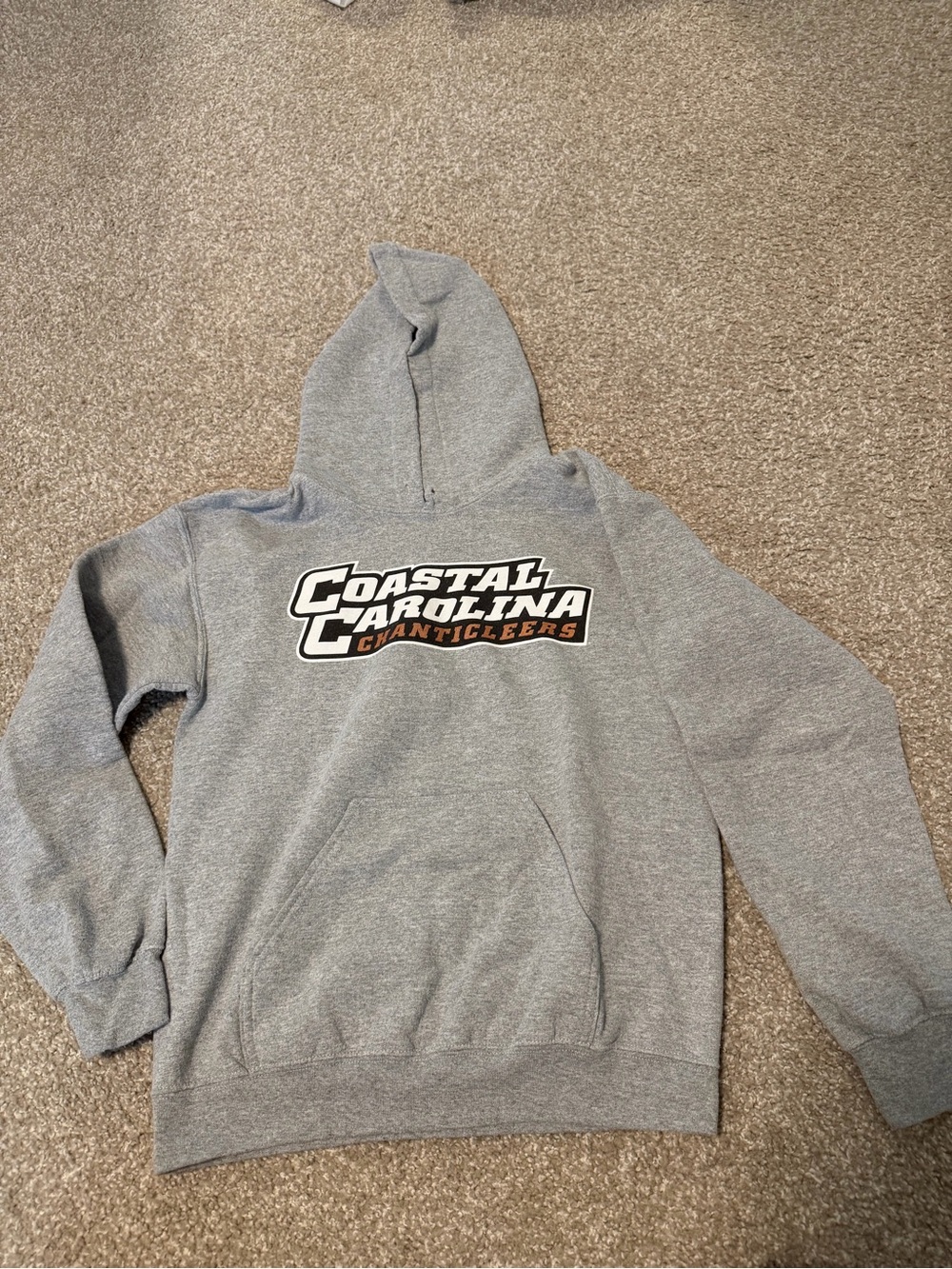 Fanatics Gray Coastal Carolina Chanticleefs Logo Zip-Up Hoodie